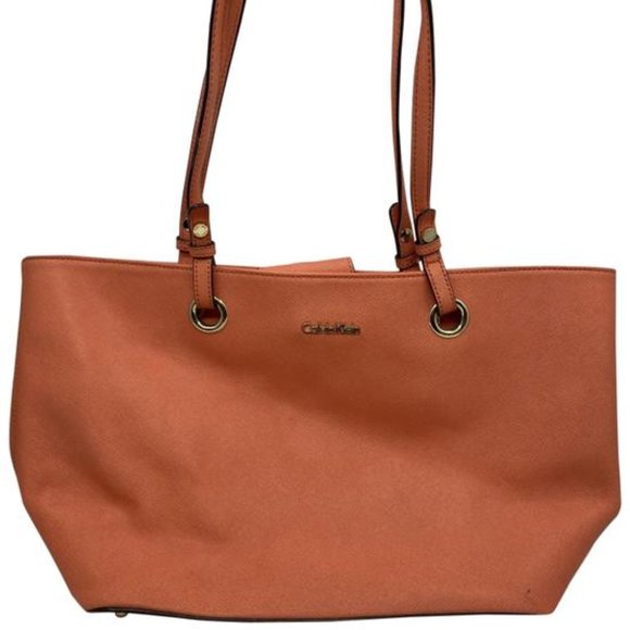 Calvin Klein Handbags - Calvin Klein Red Large Shopping Tote